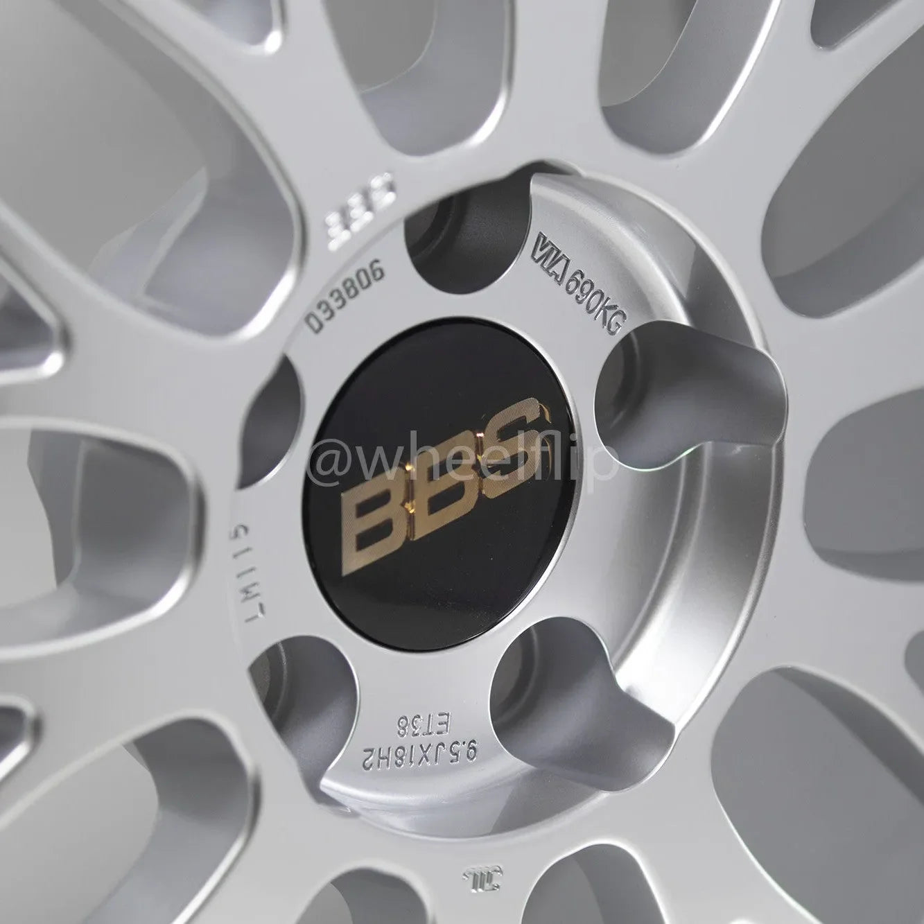 BBS LM 18x9.5 +38 5x114.3 Diamond Silver (SET)