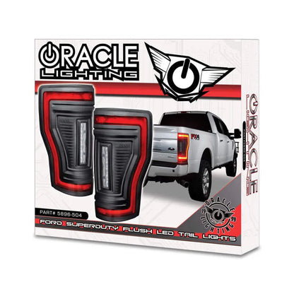 Oracle Flush Mount LED Tail Lights | Ford F-250/350 17-22 (5896-504-T)
