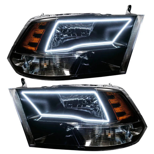 Oracle 09-18 RAM 1500 TRX/SLT Black Headlight w/ Halo | (7121-001)