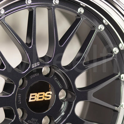 BBS LM 19x9.5 +22, 19x11 +37 5x120 Black Blue (SET)
