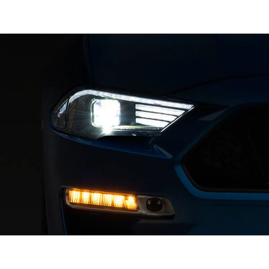Raxiom 15-23 Ford Mustang GT/EcoBoost LED Projector Headlights Blk (407614) | Ford Mustang (15-23)