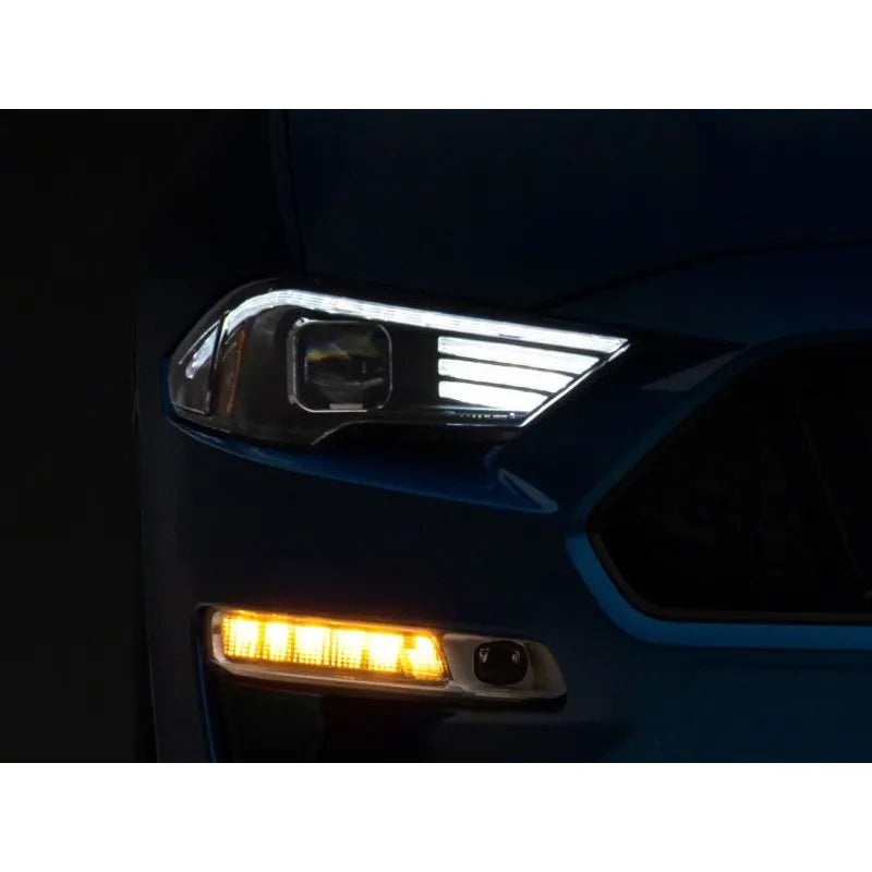 Raxiom 15-23 Ford Mustang GT/EcoBoost LED Projector Headlights Blk (407614) | Ford Mustang (15-23)