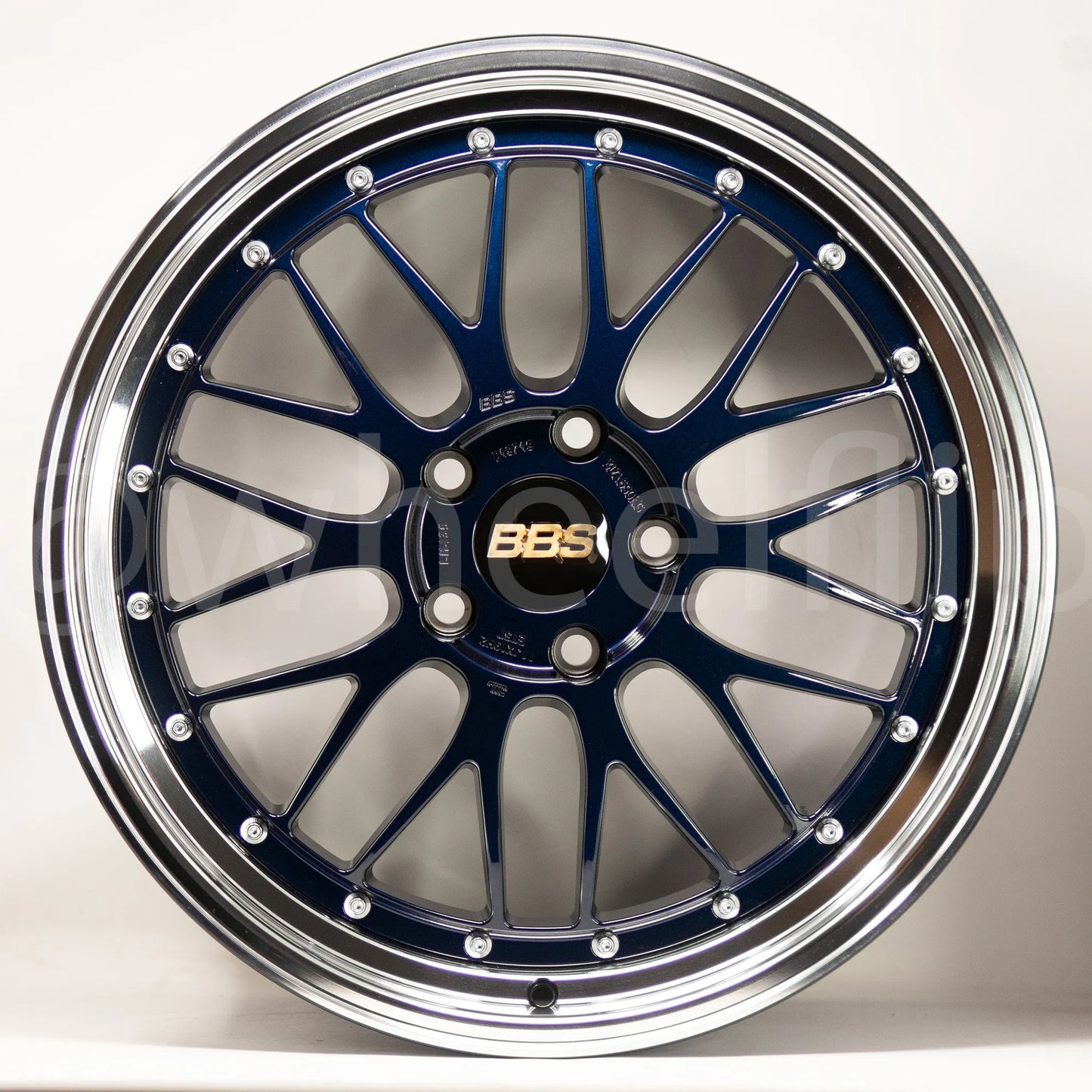 BBS LM 19x9.5 +22, 19x11 +37 5x120 Navy Blue (SET)