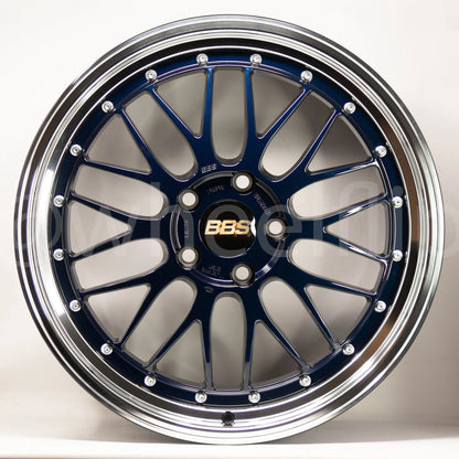 BBS LM 19x9.5 +22, 19x11 +37 5x120 Navy Blue (SET)