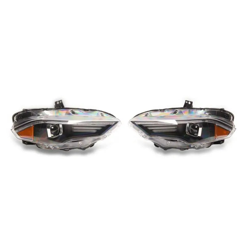 Raxiom 15-23 Ford Mustang GT/EcoBoost LED Projector Headlights Blk (407614) | Ford Mustang (15-23)