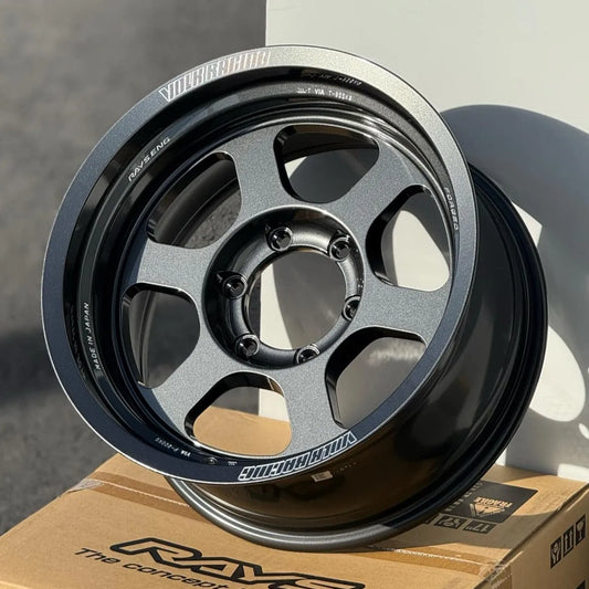 Volk Racing TE37XT M-Spec 17x8.5 -10 6x139.7 Dark Gunmetal (SET)