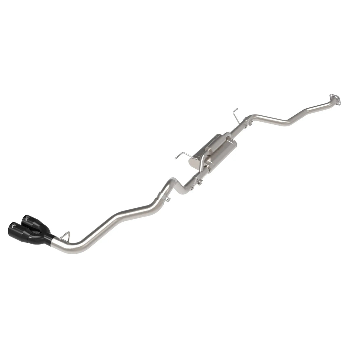 aFe Vulcan 2.5in-3in SS Cat-Back Exhaust w/ Black Tip | Toyota Tacoma L4-2.4L (24-25) (49-36078-B)