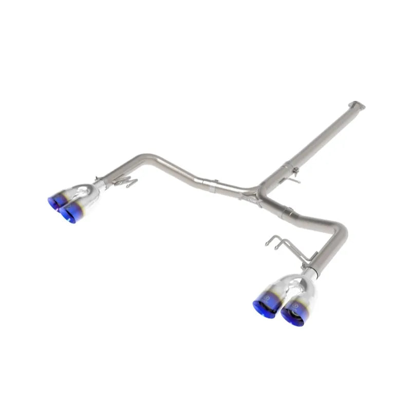 aFe Takeda 21-24 Kia K5 GT L4-2.5L SS Axle-Back Exhaust w/ Blue Flame Tips (49-37043-L)