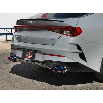 aFe Takeda 21-24 Kia K5 GT L4-2.5L SS Axle-Back Exhaust w/ Blue Flame Tips (49-37043-L)