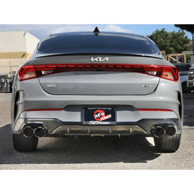 aFe Takeda 21-24 Kia K5 GT L4-2.5L SS Axle-Back Exhaust w/ Blue Flame Tips (49-37043-L)