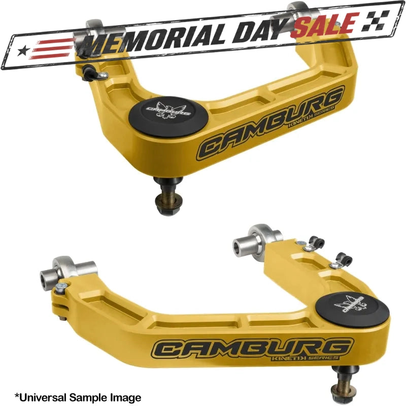 Camburg Ford Raptor 17-23 KINETIK V2 Performance Billet Uniball Upper Arms (Gold)