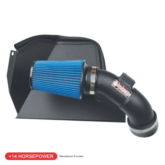 Injen Wrinkle Black Cold Air Intake | BMW 3 Series (11-19) / 4 Series (13-21) / 2 Series (13-21) / 4 Series Gran Coupe (14-21) / G22/G23 (20-24) (SP1129WB)