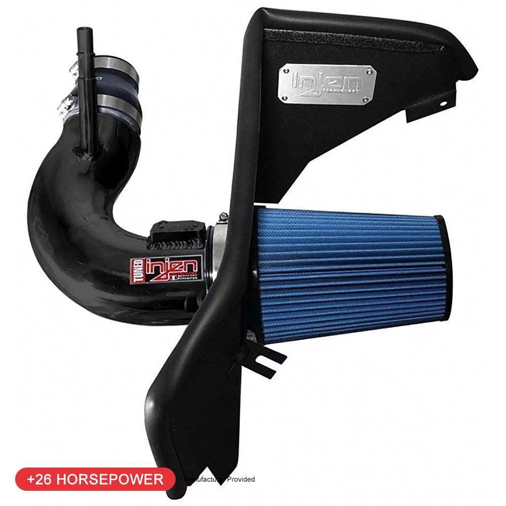 Injen Wrinkle Black Power-Flow Air Intake System | Chevrolet Camaro (16-26) (PF7017WB)