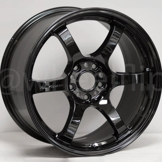 Gram Lights 57DR 18x9.5 +38 5x120 Glossy Black (SET)