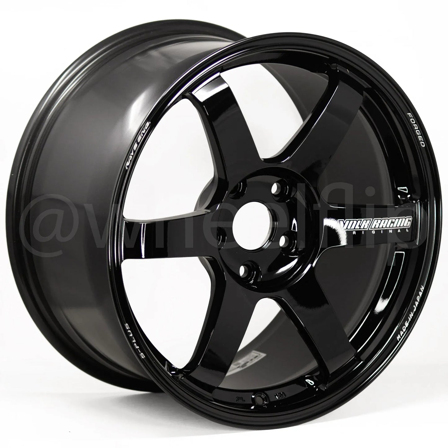 Volk Racing TE37 Saga S-Plus 18x9.5 +38 5x114.3 Black (SET)