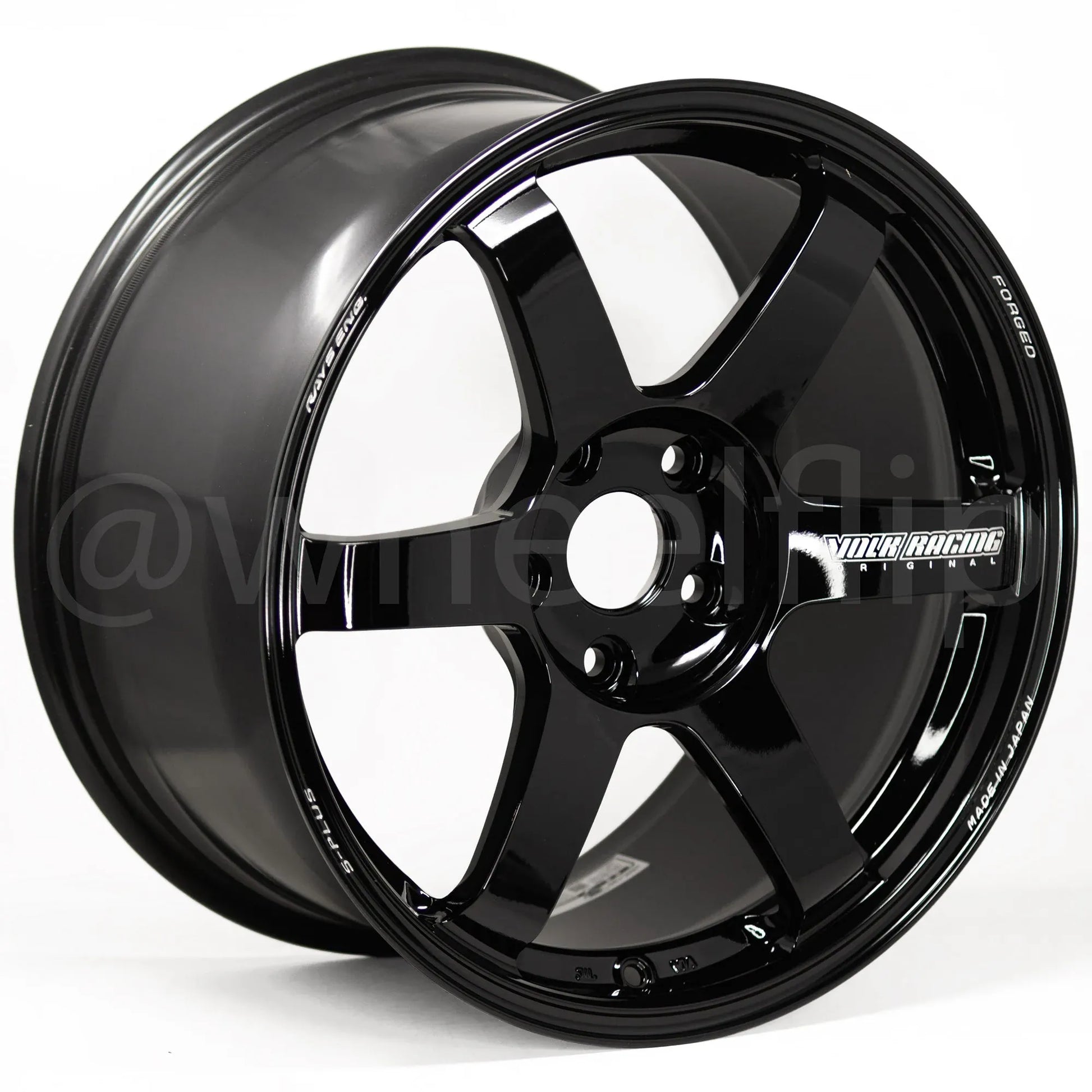 Volk Racing TE37 Saga S-Plus 18x9.5 +38 5x114.3 Black (SET)