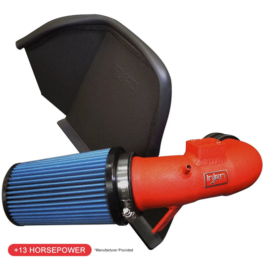 Injen Wrinkle Red Cold Air Intake | BMW 3 Series (11-19) / 4 Series (13-21) / 2 Series (13-21) / 4 Series Gran Coupe (14-21) (SP1123WR)
