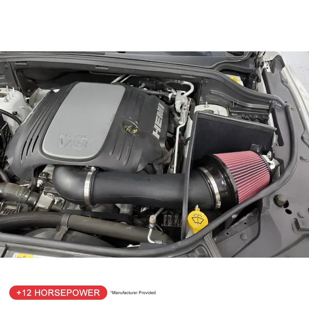 JLT 11-20 Dodge Durango/Jeep Grand Cherokee 5.7L Black Textured Cold Air Intake Kit w/Red Filter