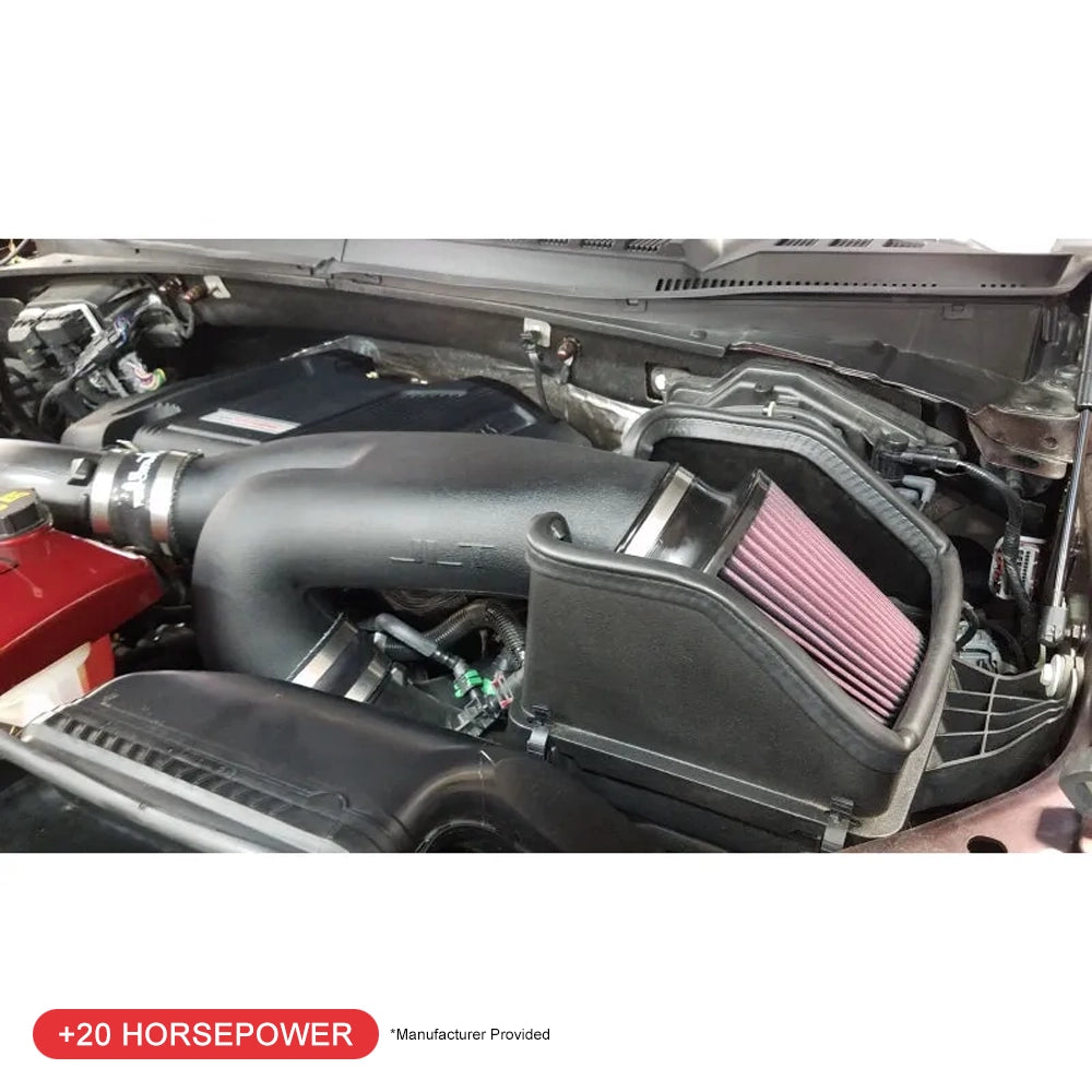 JLT 15-19 Ford F-150 2.7L/3.5L EcoBoost Black Textured Cold Air Intake Kit w/Red Filter