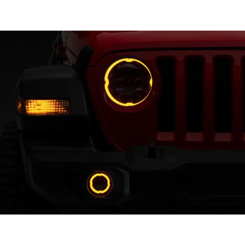 Raxiom Axial 9-In LED Headlights & Fog Lights | Jeep Wrangler/J Gladiator (19-26) (J177416)