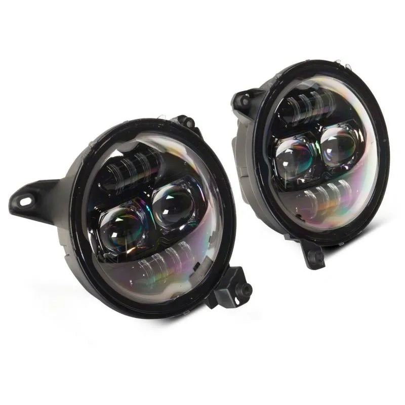 Raxiom Axial 9-In LED Headlights & Fog Lights | Jeep Wrangler/J Gladiator (19-26) (J177416)