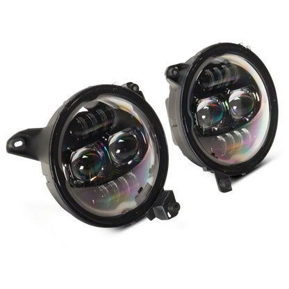 Raxiom Axial 9-In LED Headlights & Fog Lights | Jeep Wrangler/J Gladiator (19-26) (J177416)