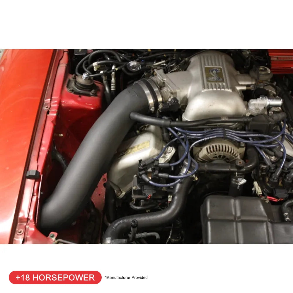 JLT 96-98 Ford Mustang SVT Cobra Black Textured Cold Air Intake Kit w/Red Filter