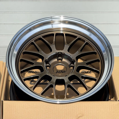 Volk Racing 21A Spec-SR 18x9.5 +22, 18x10.5 +22 5x120 Shining Bronze Metal / Rim DC (SET)