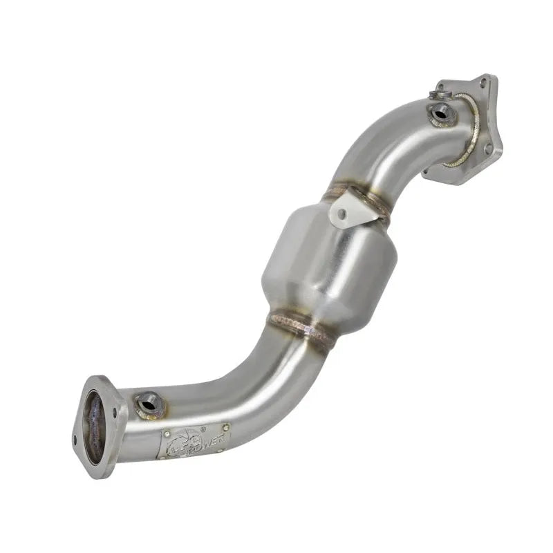 aFe Twisted Steel Down-Pipe Catted | Cadillac ATS 13-16/15-19, Camaro 16-26 (48-34126-HC)