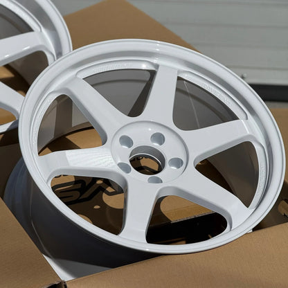 Volk Racing TE37SL 19x9.5 +22, 19x10.5 +35 5x112 Dash White (SET)