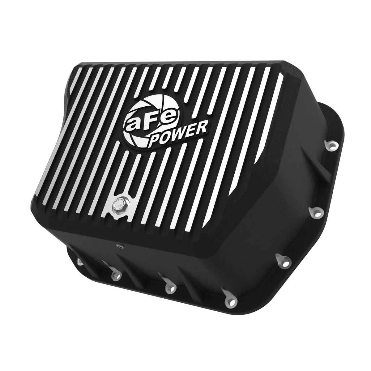 aFe Pro Series Transmission Pan w/ Machined Fins Black | Dodge Ram 94-07 (46-70052)