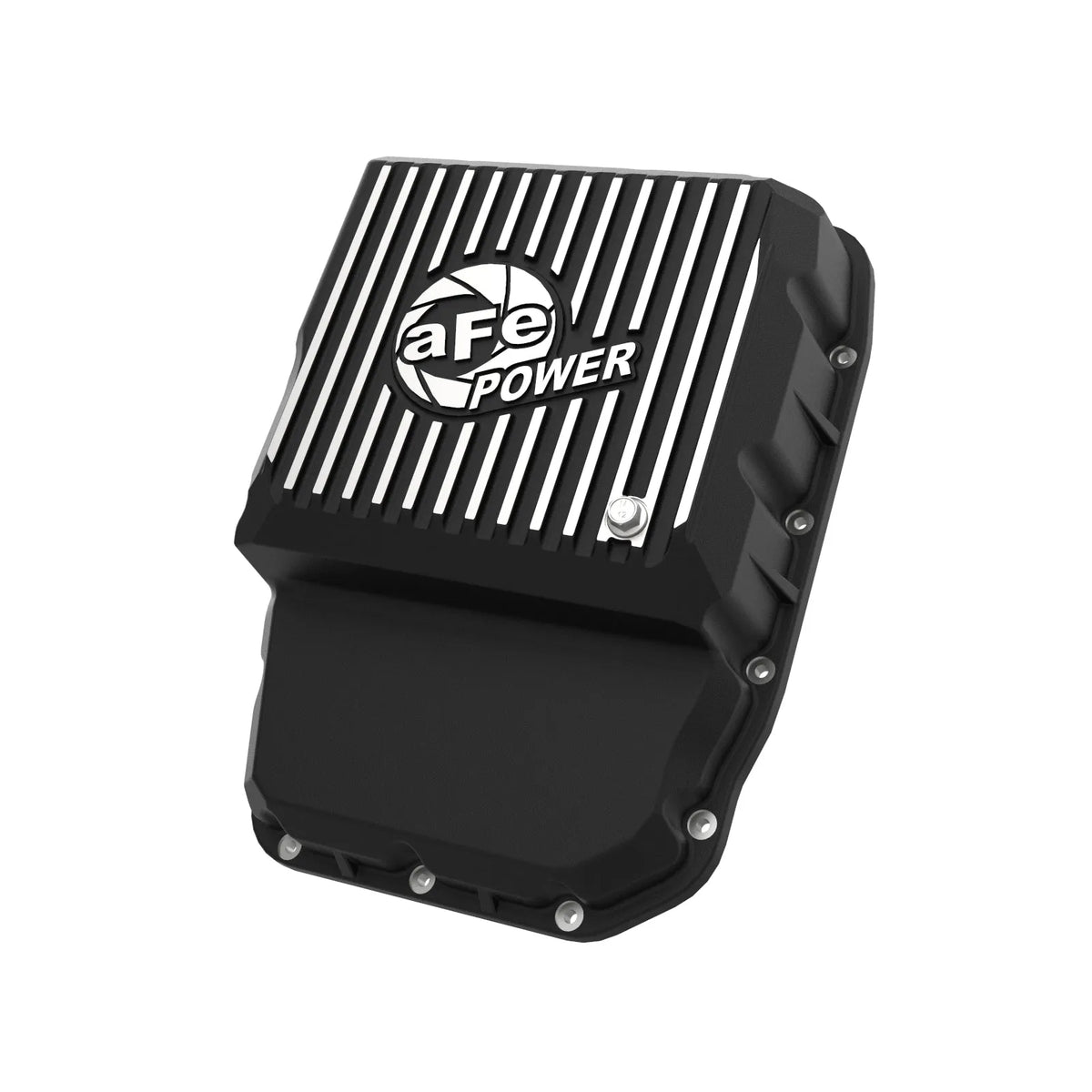 aFe Pro Series Transmission Pan w/ Machined Fins Black | Dodge Ram 07.5-11 (46-70062)