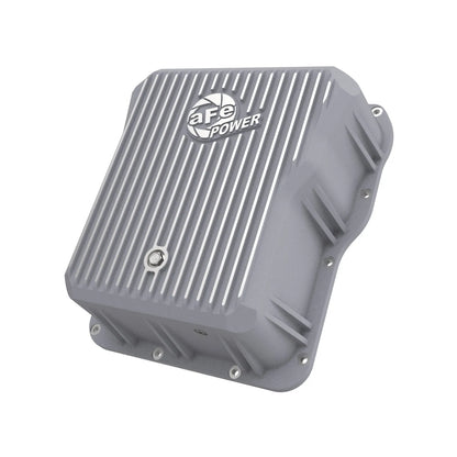 aFe Street Series Trans Pan Cover Raw | GM V8 6.6L (01-14) (46-70070)