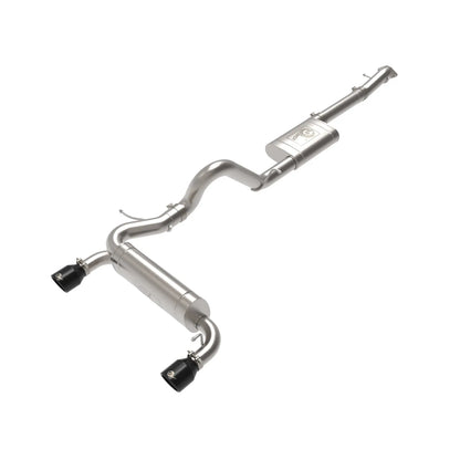 aFe Vulcan 3in to 2.5in SS Black Cat-Back Exhaust | Ford Bronco (21-22) (49-33138-B)