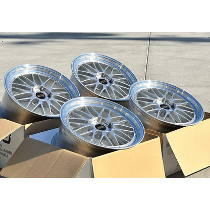 BBS LM 20x9 +42, 20x12 +72 5x130 Diamond Silver (SET)
