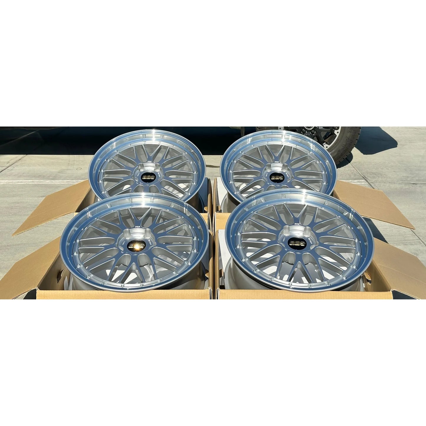 BBS LM 20x9 +42, 20x12 +72 5x130 Diamond Silver (SET)