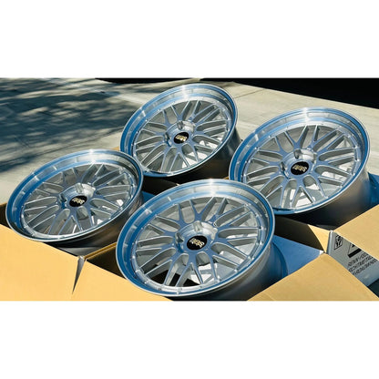 BBS LM 20x9 +42, 20x12 +72 5x130 Diamond Silver (SET)