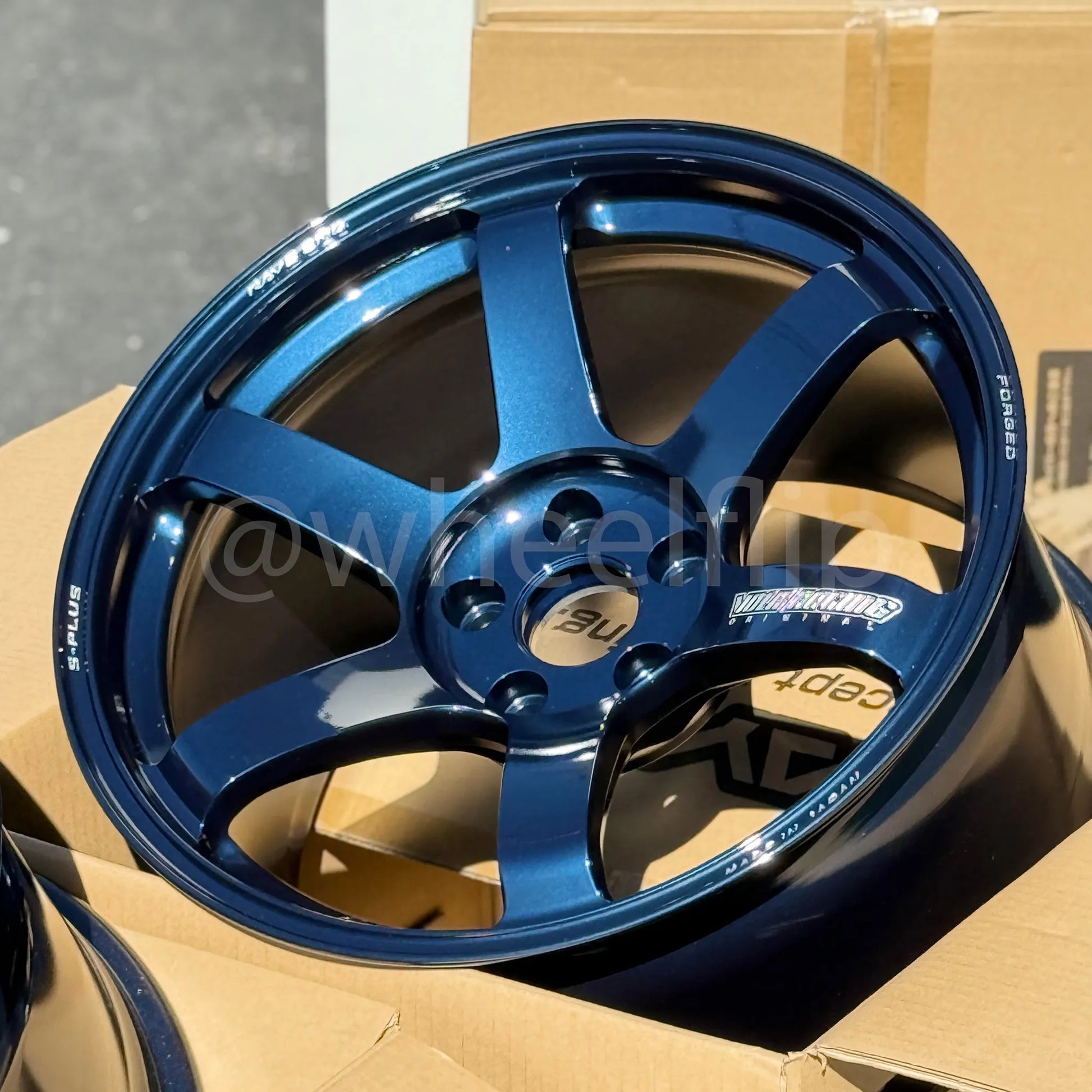Volk Racing TE37 Saga S-Plus 18x10 +25, 18x11 +34 5x112 Mag Blue (SET)