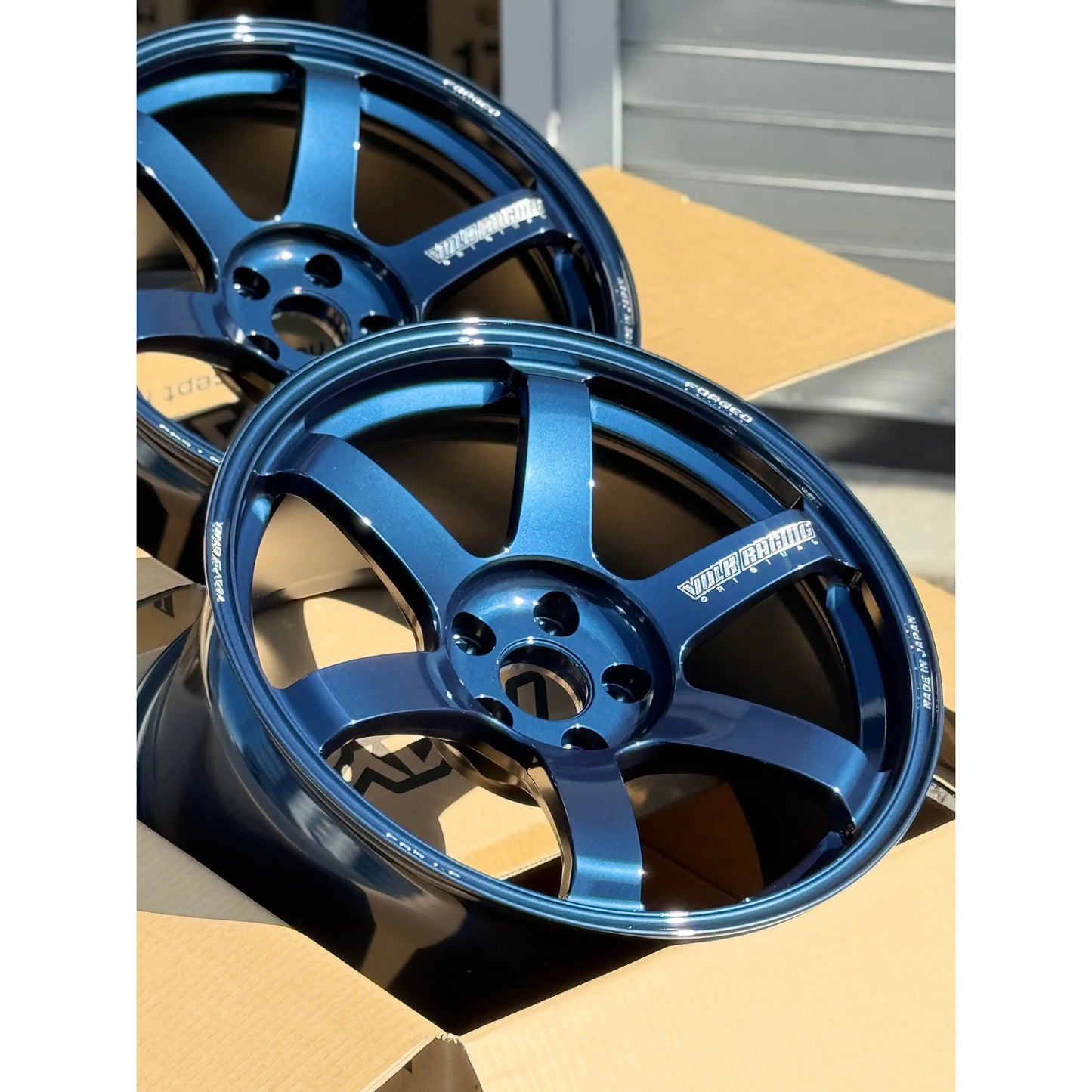 Volk Racing TE37 Saga S-Plus 18x10 +25, 18x11 +34 5x112 Mag Blue (SET)