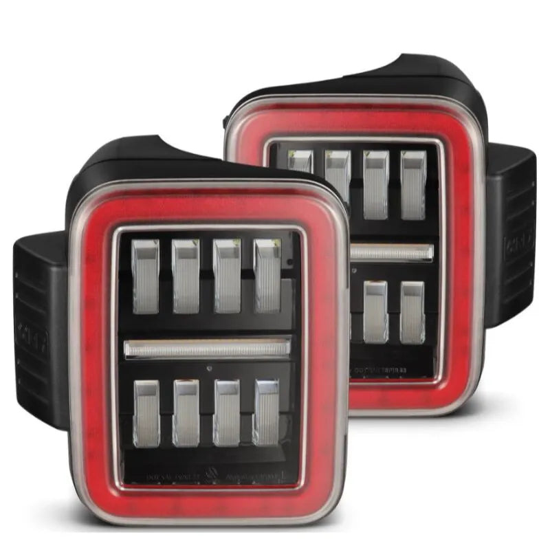 AlphaRex Nova-Series Prismatic LED Tail Lights | Jeep Gladiator JT (19-26) (602070)