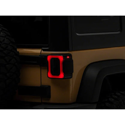 Raxiom 07-18 Jeep Wrangler JK Axial LED Tail Lights | Blk Housing (J183262)