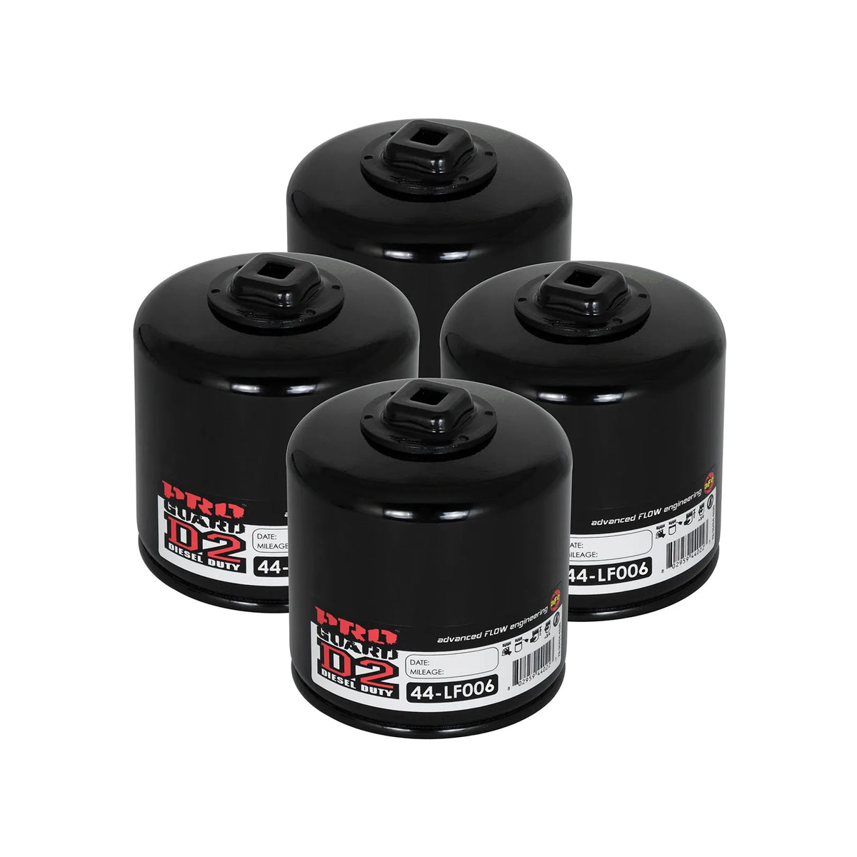 aFe Pro Guard D2 Oil Filter 4 Pack | Dodge Gas V6/8L/5.7L/5.2L/5.9L/V10 8.3L/8.0L (44-LF006-MB)