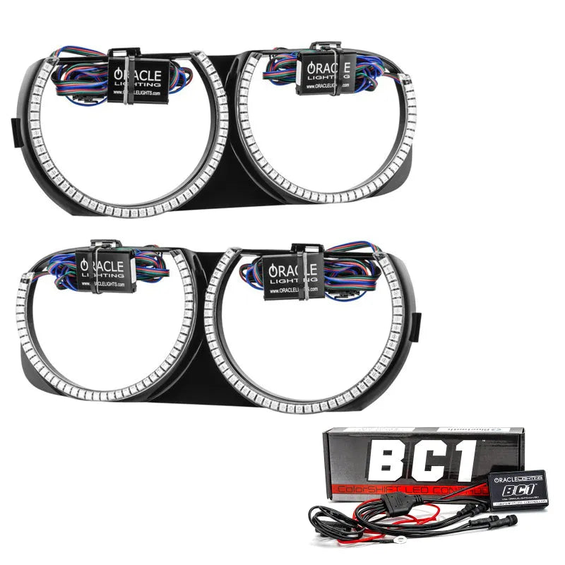 Oracle 15-21 Dodge Challenger Pre-Installed Halo Headlight Bezel w/ BC1 Controller | Challenger (7739-335)