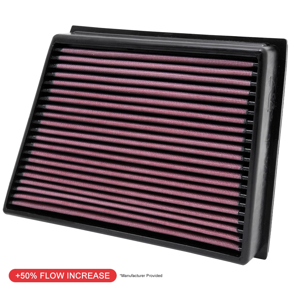K&N 33-2466 Performance Air Filter for 11-16 Silverado 2500 3500 HD 6.6L Diesel