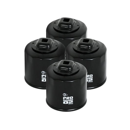 aFe Pro GUARD D2 Oil Filter (4 Pack) | Nissan Cars L4 (02-17) / Subaru Cars H4 (04-17) (44-LF017-MB)