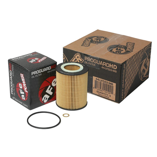 aFe Pro GUARD D2 Oil Filter (4 Pack) | BMW Gas Cars L6 (96-06) (44-LF022-MB)