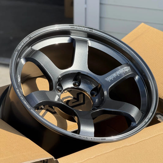 Volk Racing TE37 Large PCD Progressive Model II 18x9 +0 6x139.7 Dark Gunmetal (SET)