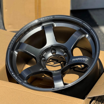 Volk Racing TE37 Large PCD Progressive Model II 18x9 +0 6x139.7 Dark Gunmetal (SET)