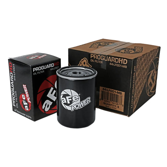 aFe Pro GUARD HD Oil Filter (4 Pack) | GM Diesel Trucks V8-6.6L (01-17) (44-LF001-MB)