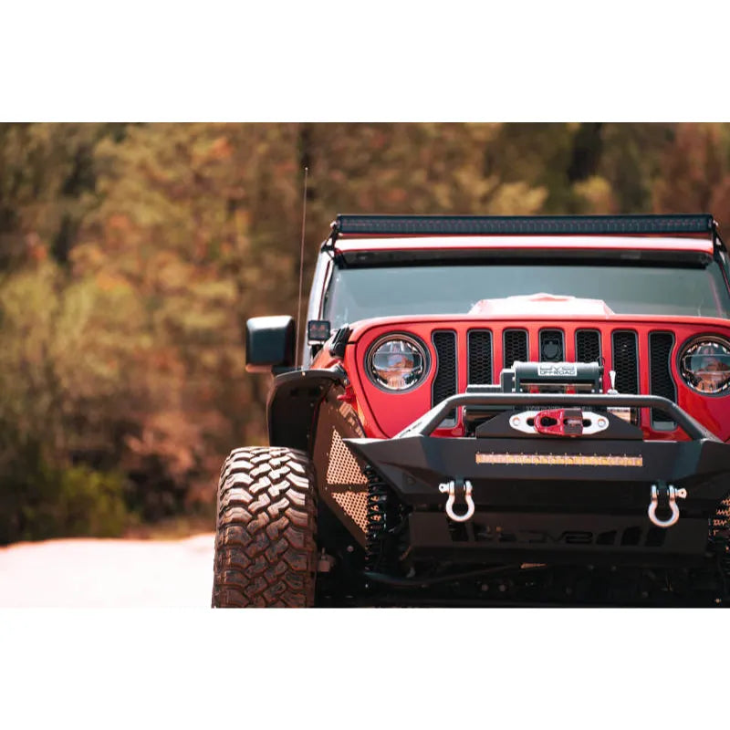 DV8 Offroad LED Projector Headlights | Jeep Wrangler/Gladiator (18-26) (HLCJL-01)